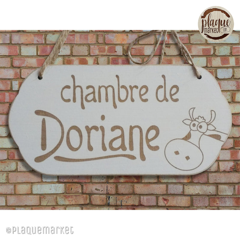 Prénom Plaque de Chambre de PlaqueMarket