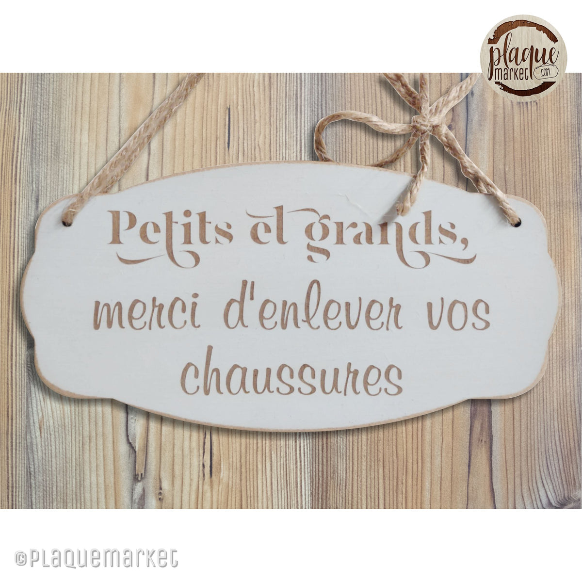 Veuillez Retirer Vos Chaussures Plaque de PlaqueMarket