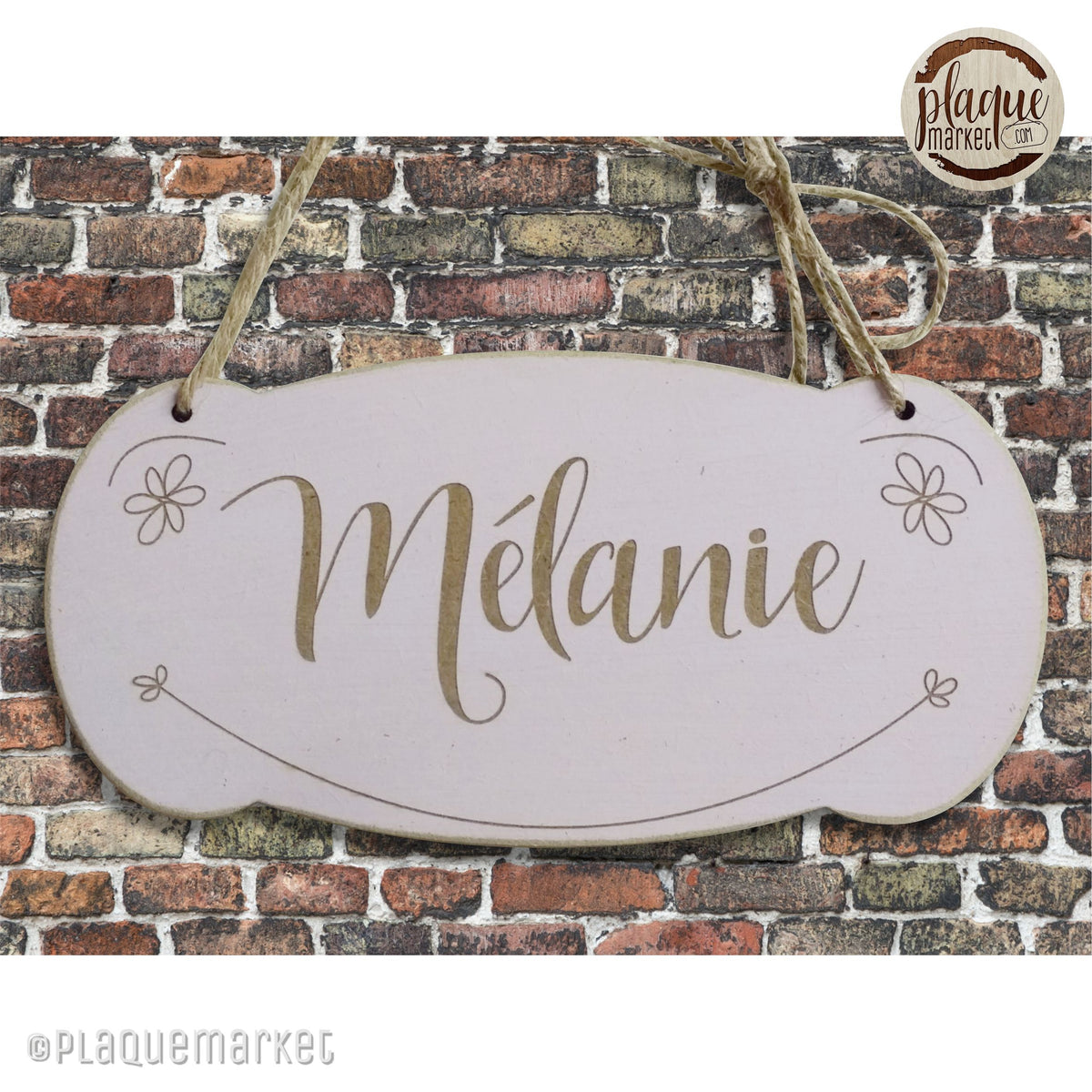 Prénom Plaque de Chambre de PlaqueMarket