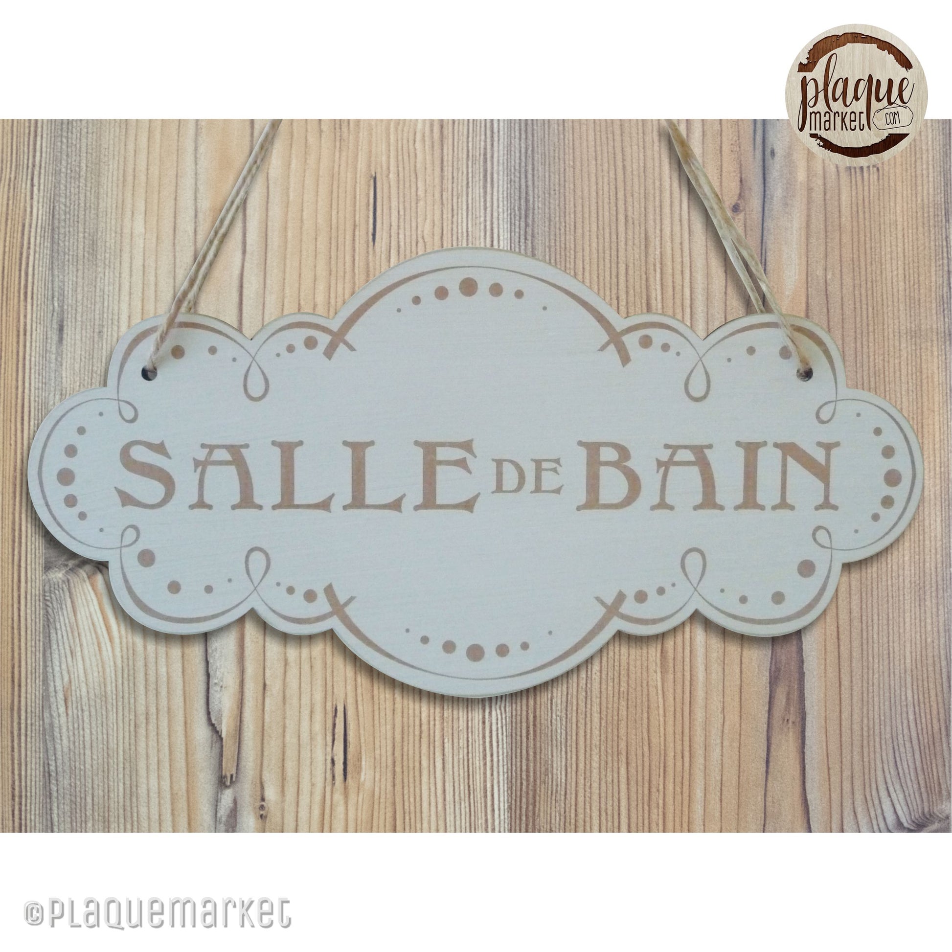 Plaque de porte Salle de bain Cold Dream - 20 x 10 - Gris Plaque de porte Salle de bain Cold Dream - 20 x 10 - Gris