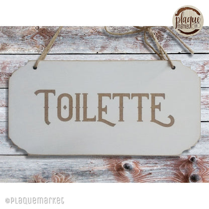 Toilette Plaque de PlaqueMarket