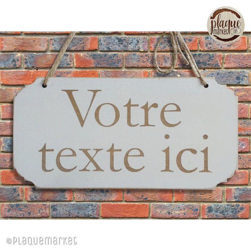 Personnalisable Votre Texte Ici Plaque de PlaqueMarket